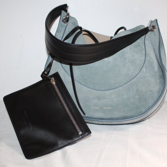 NEW Proenza Schouler Suede Leather Shoulder Bag with Pouch - Picture 5 of 15